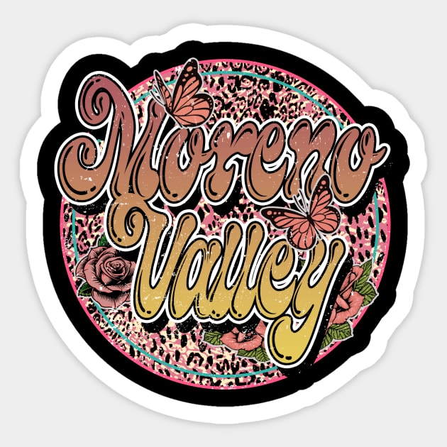 Graphic Proud Moreno Name Flower Birthday 70s 80s 90s Vintage Styles Sticker by Gorilla Animal